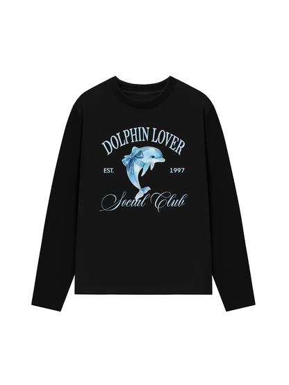 Áo Thun Dài Tay Ocean Dolphin Lover