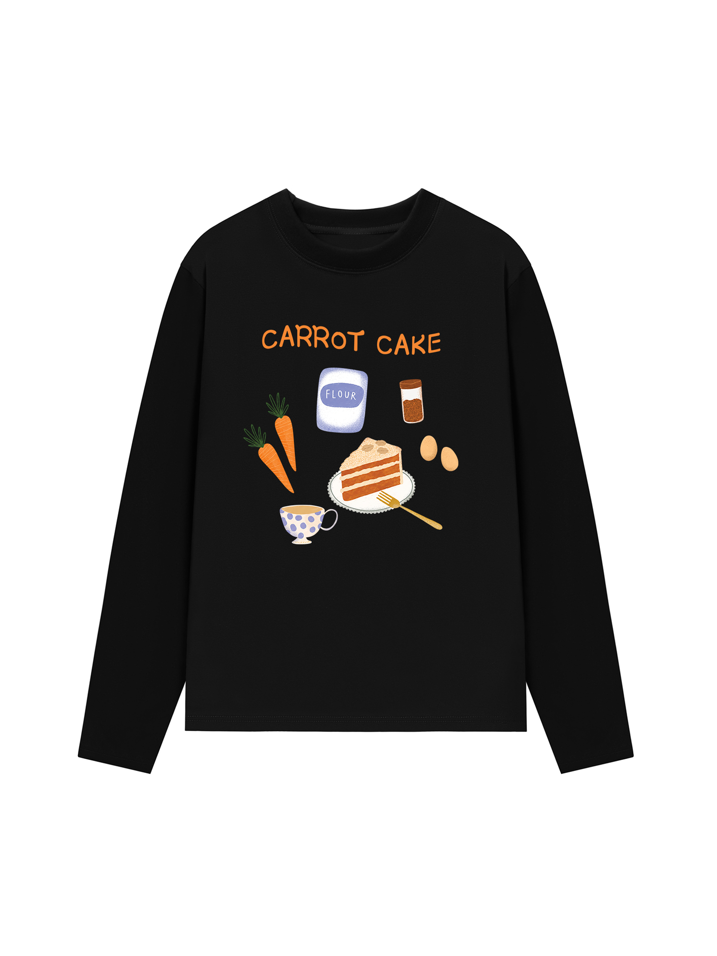 Áo Thun Dài Tay Carrot Cake