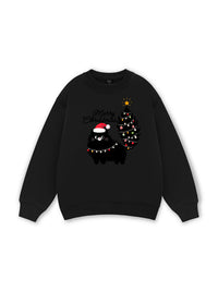 Black Kitty Christmas Sweater