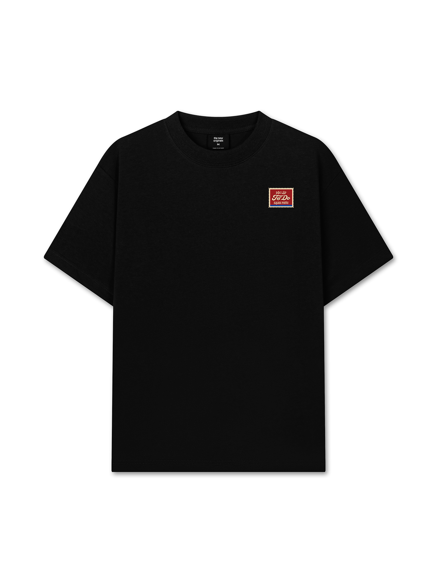 Áo Thun Relaxed Fit Tem Yêu Nước - Độc Lập Tự Do Hạnh Phúc