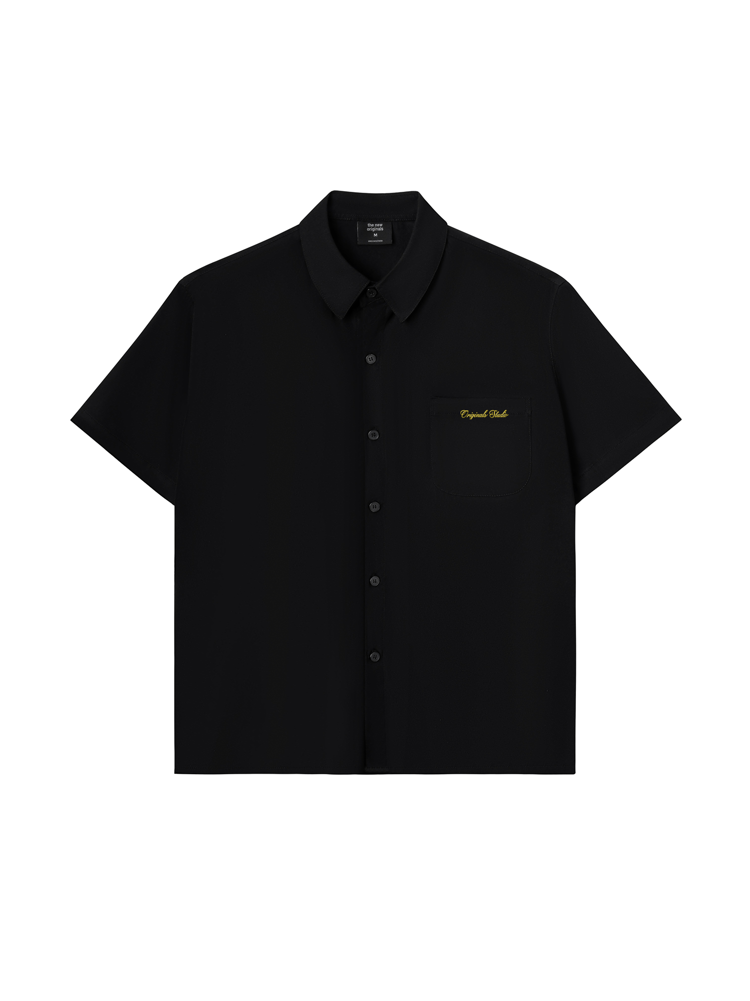 Áo Sơ Mi Kaki Boxy Ngắn Tay Gold Logo