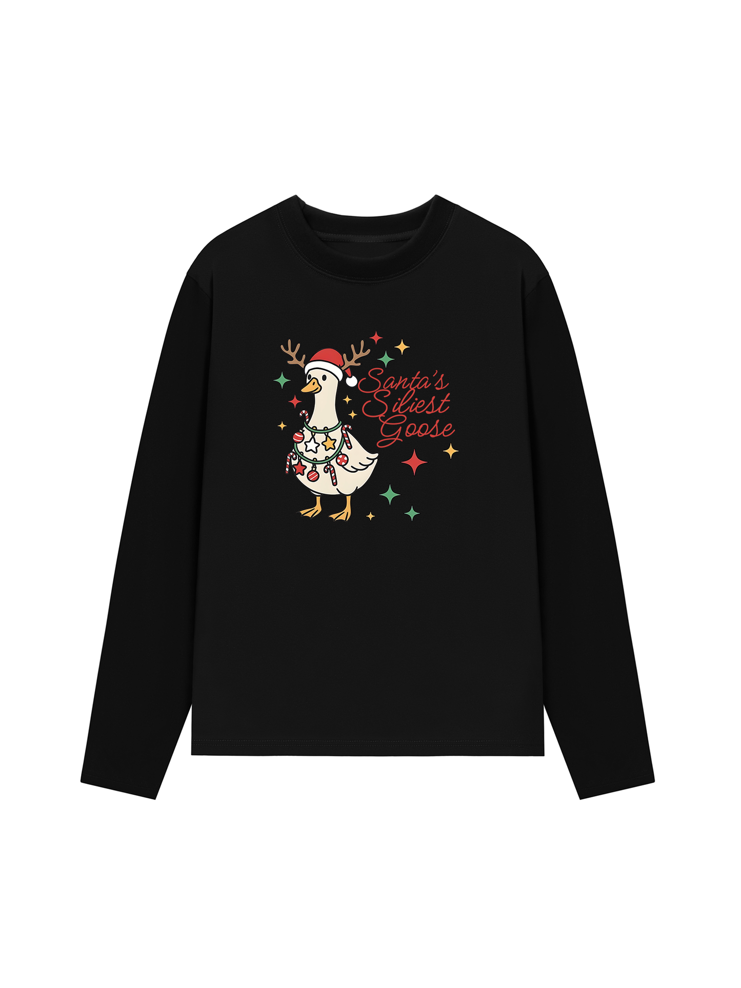Áo Thun Dài Tay Santa’s Silly Goose