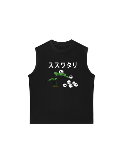 Áo Ba Lỗ Relaxed Fit Japan Spirit Scoot Sprites And Leaf