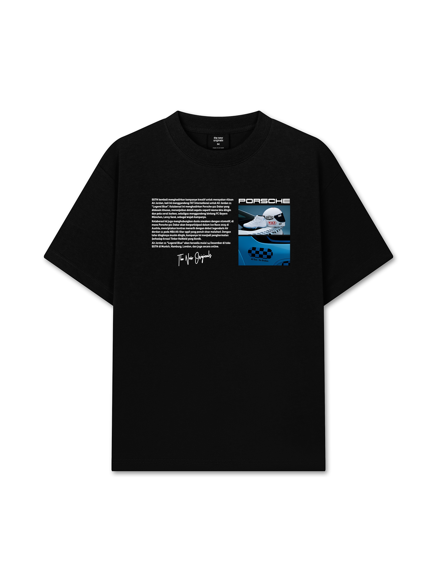 Áo Thun Relaxed Fit CAR Porsche 911 Blue Legend