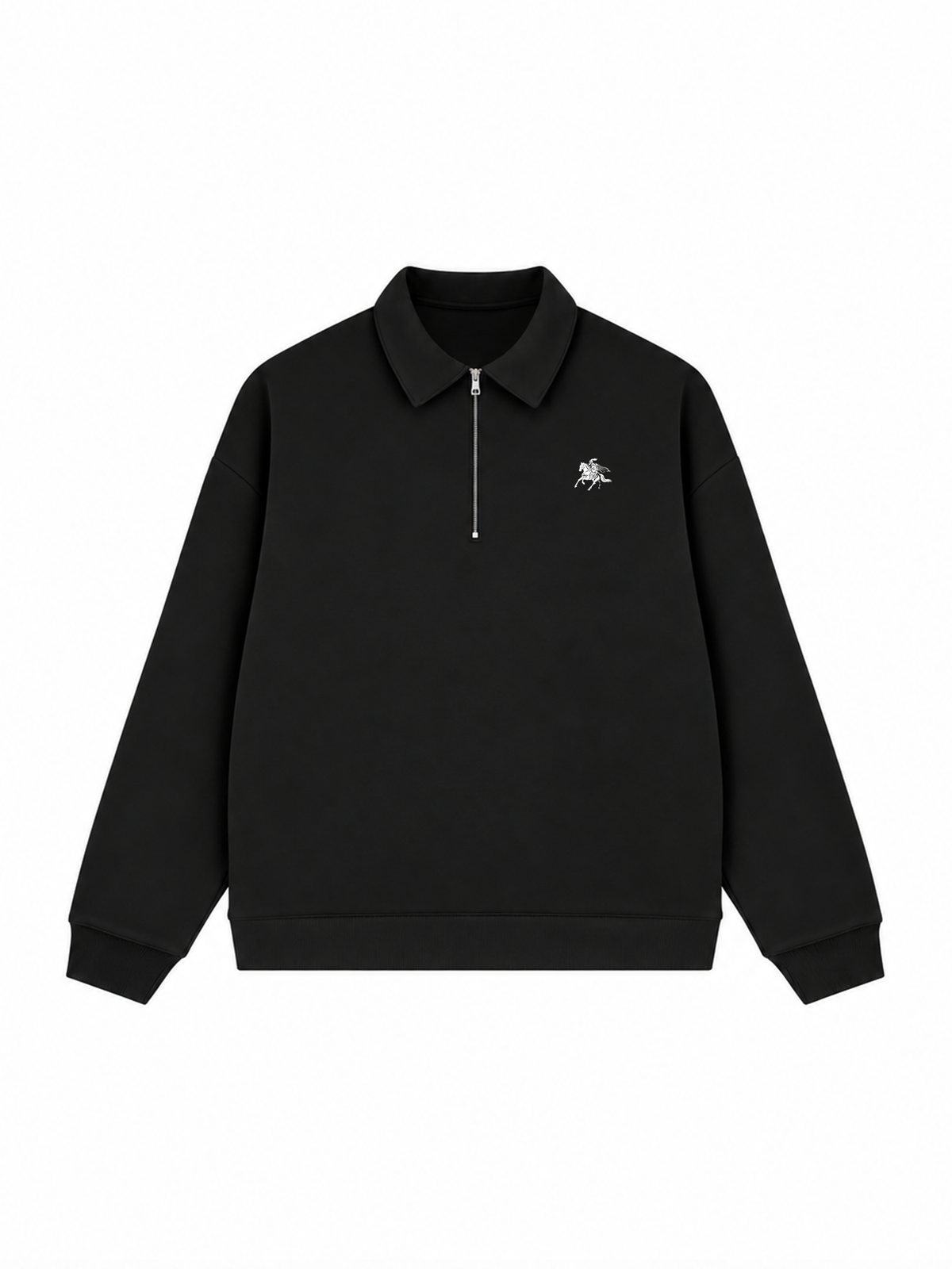 Áo Sweater Polo Nỉ Hai Da Royal Horse Crest