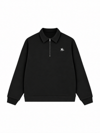 Áo Sweater Polo Nỉ Hai Da Royal Horse Crest