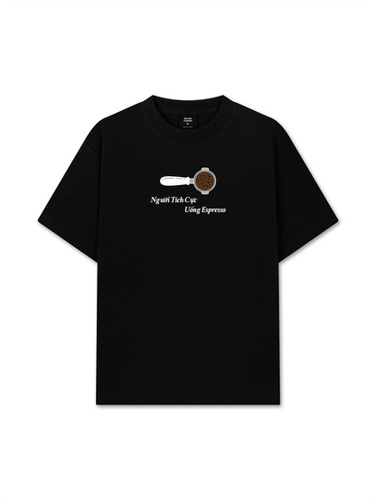 Áo Thun Relaxed Fit Người Tích Cực Uống Espresso