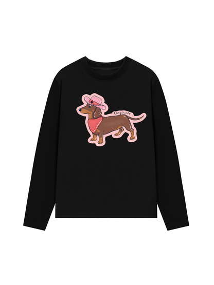 Áo Thun Dài Tay Howdy Dachshund