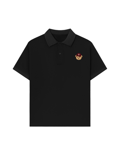 Áo Polo Nữ/ Áo Polo Nam Basic Bear Red Hat
