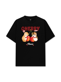Áo Thun Relaxed Fit Cherry Meow