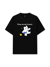 Áo Thun Relaxed Fit Animal Mood Keep Moving Forward