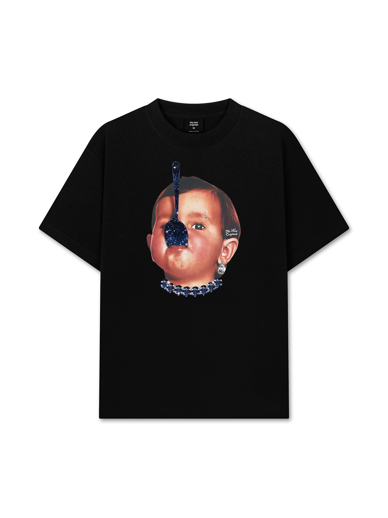 Áo Thun Relaxed Fit Funny Spoon-covered Face Boy