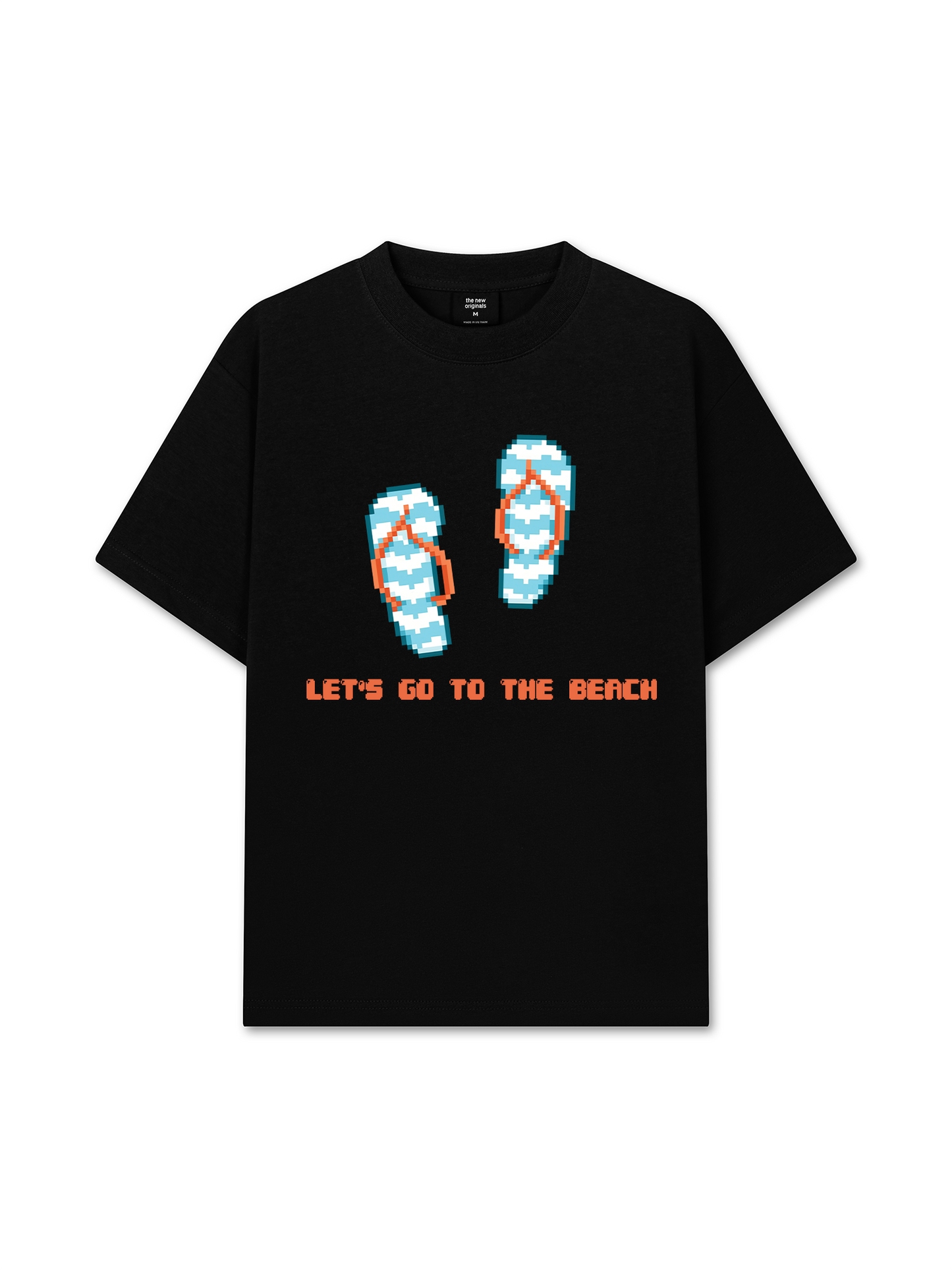 Áo Thun Relaxed Fit Summer Vibes Let's Go To The Beach