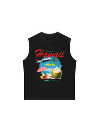 Áo Ba Lỗ Relaxed Fit Welcome  to Hawaii