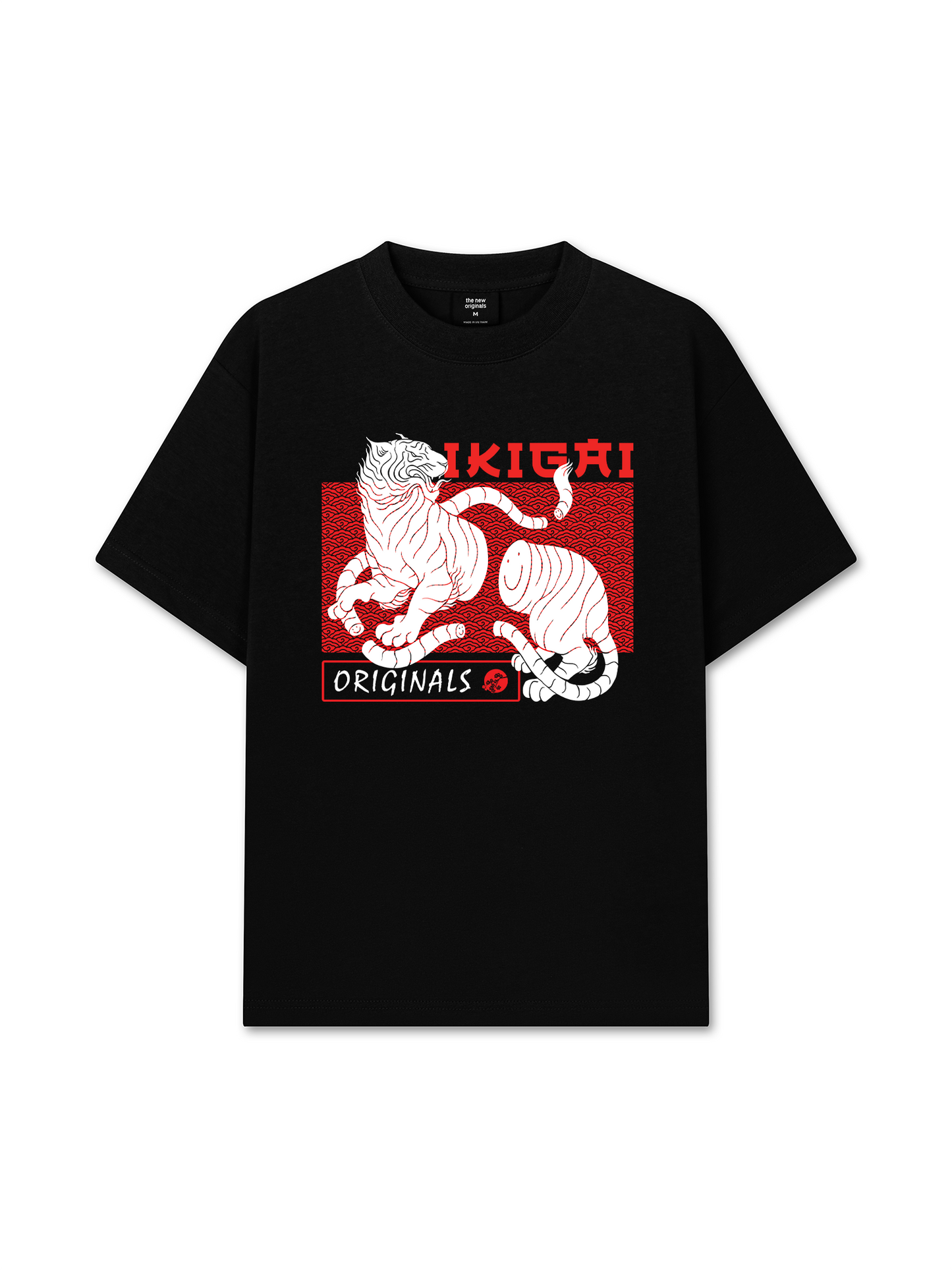 Áo Thun Relaxed Fit Japan Spirit Ikigai Tiger Originals