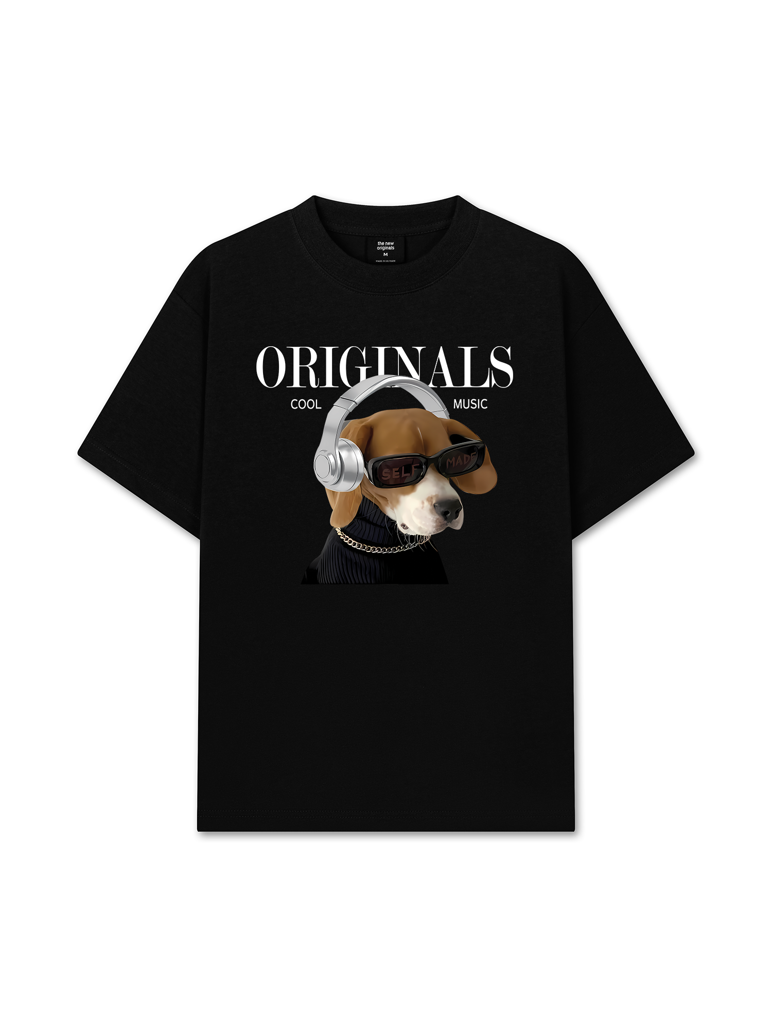 Áo Thun Relaxed Fit Animal Mood Cool Music Dog