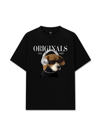 Áo Thun Relaxed Fit Animal Mood Cool Music Dog