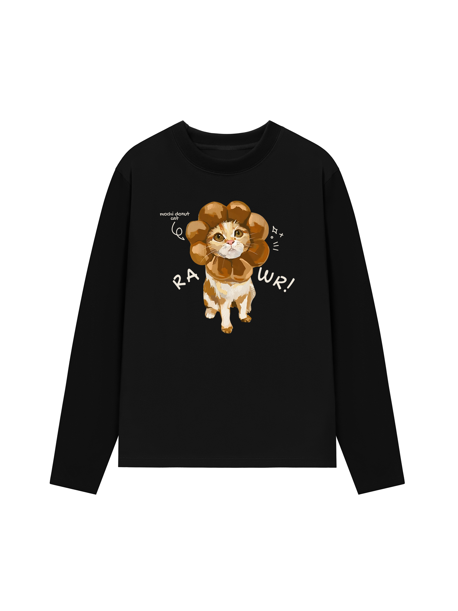 Áo Thun Dài Tay Mochi Donut Cat