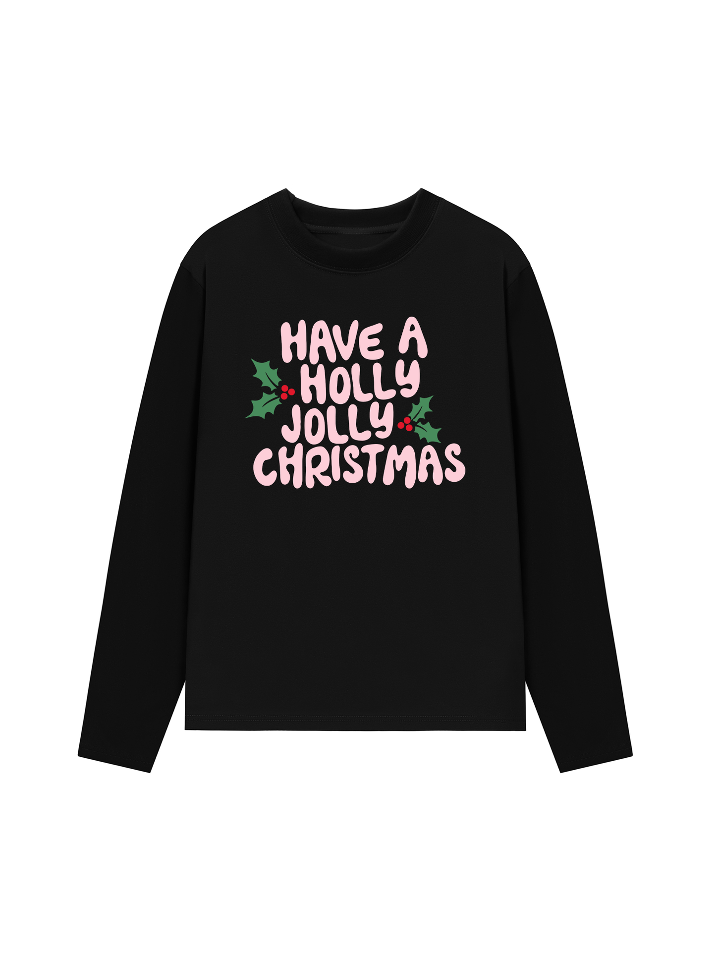 Áo Thun Dài Tay Holly Jolly Christmas