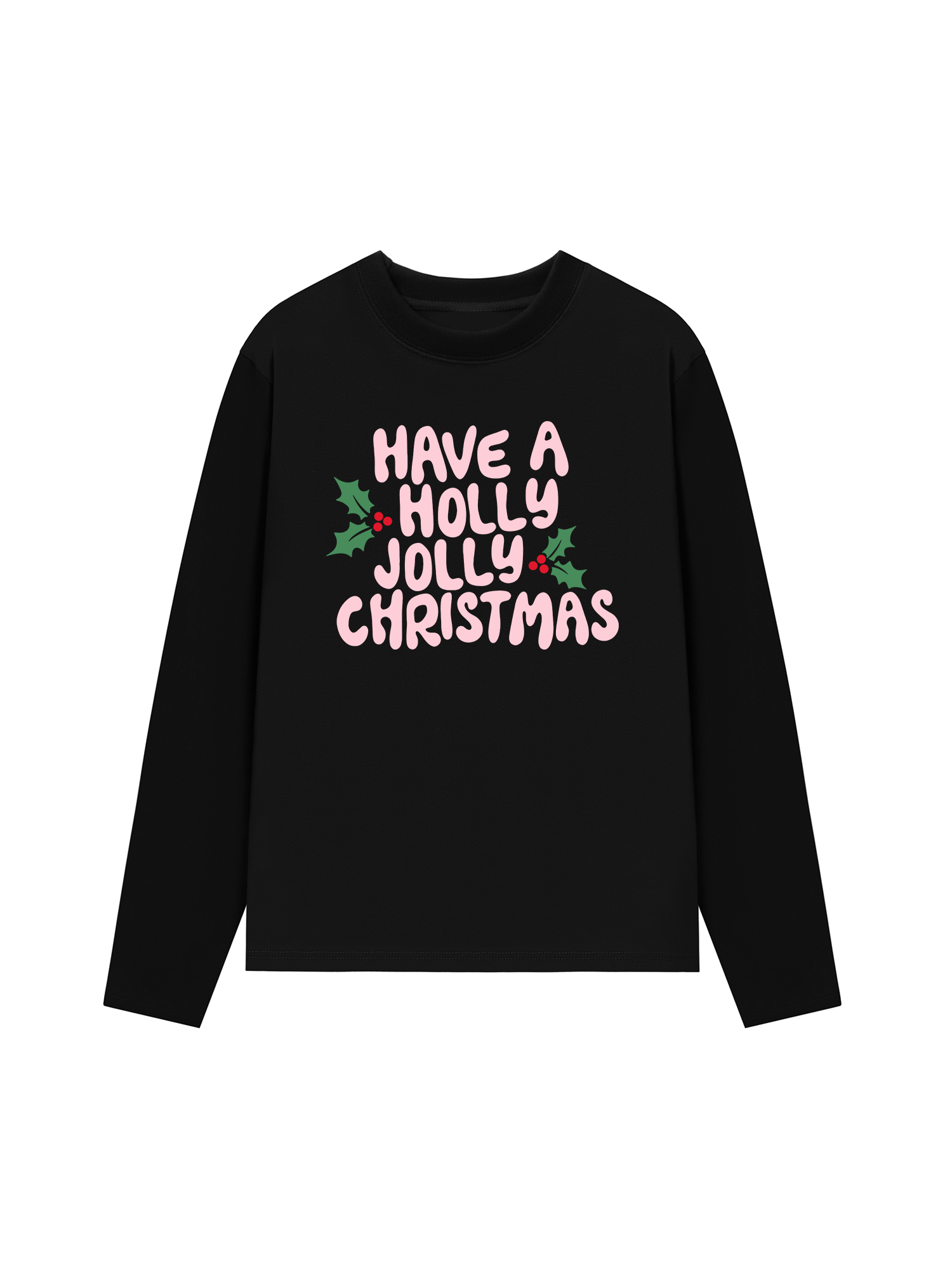 Áo Thun Dài Tay Holly Jolly Christmas