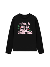 Áo Thun Dài Tay Holly Jolly Christmas