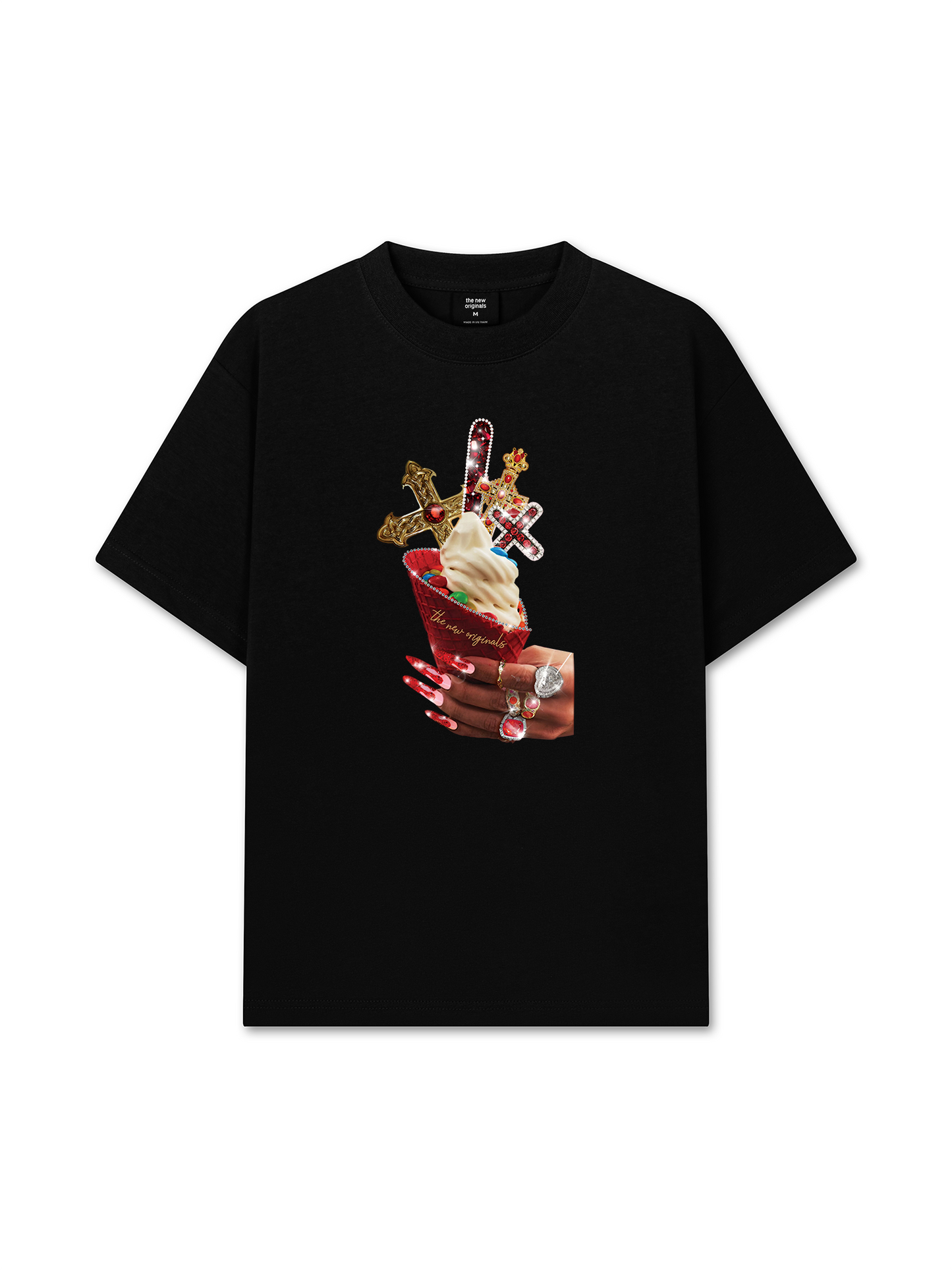 Áo Thun Relaxed Fit Gem Cross Ice Cream
