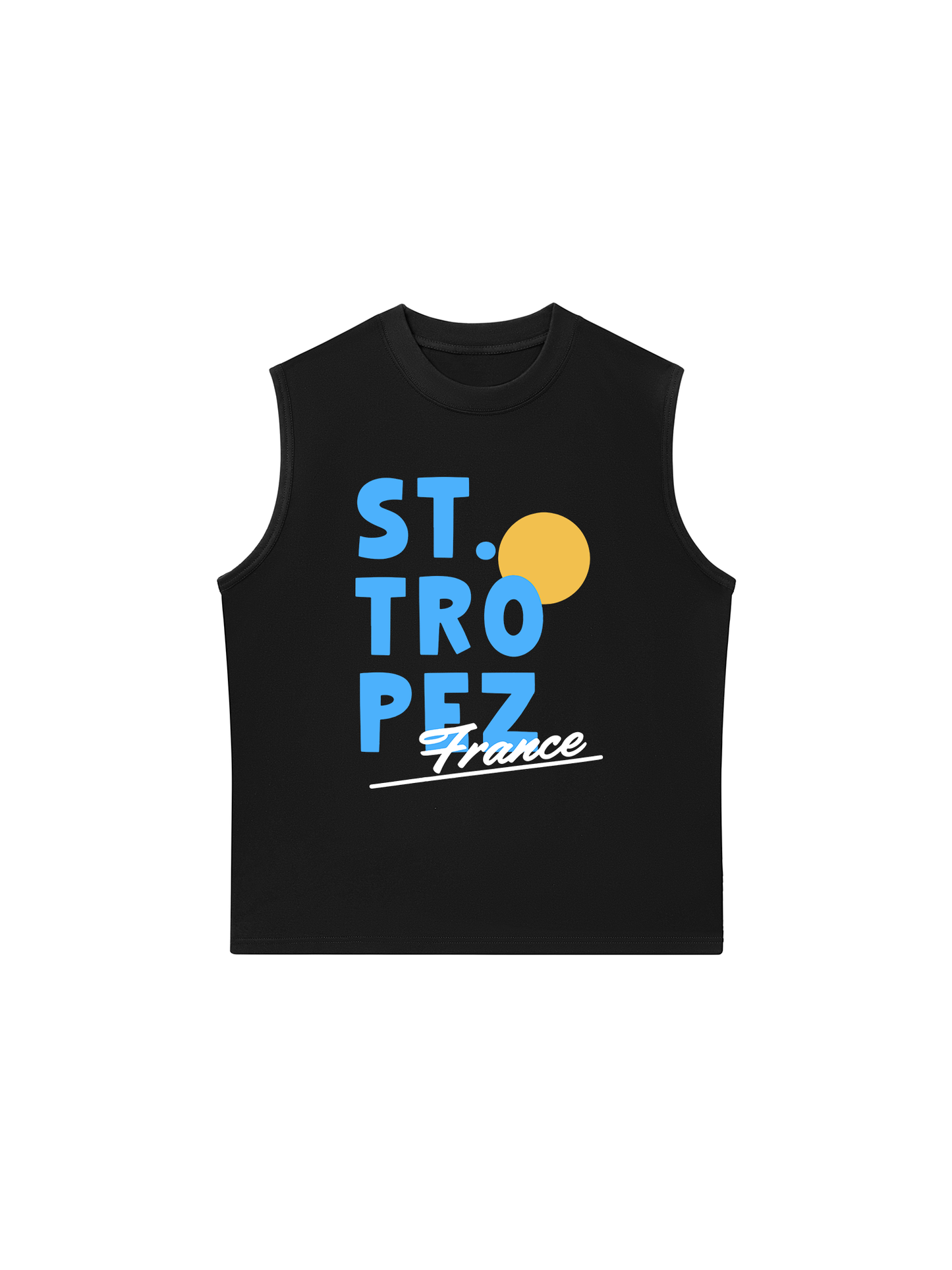 Áo Ba Lỗ Relaxed Fit ST Tropez France
