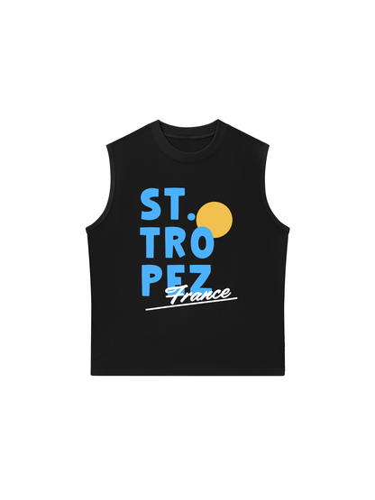 Áo Ba Lỗ Relaxed Fit ST Tropez France