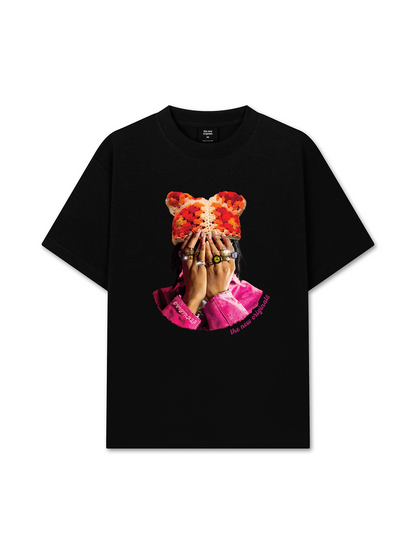 Áo Thun Relaxed Fit Jewel Ring & Orange Kitty Cap Wash