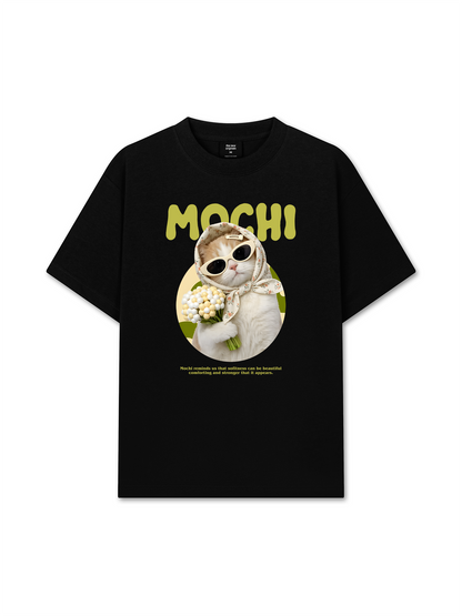 Áo Thun Relaxed Fit Mochi Cat