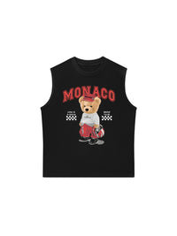 Áo Ba Lỗ Relaxed Fit Monaco Bear Club