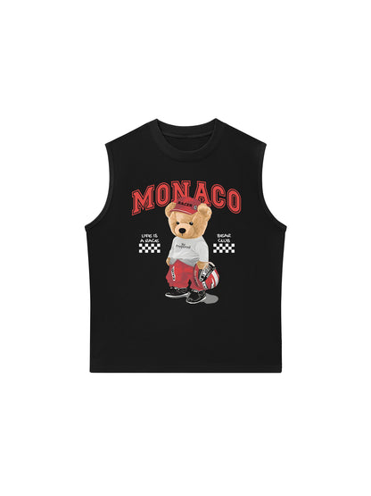 Áo Ba Lỗ Relaxed Fit Monaco Bear Club