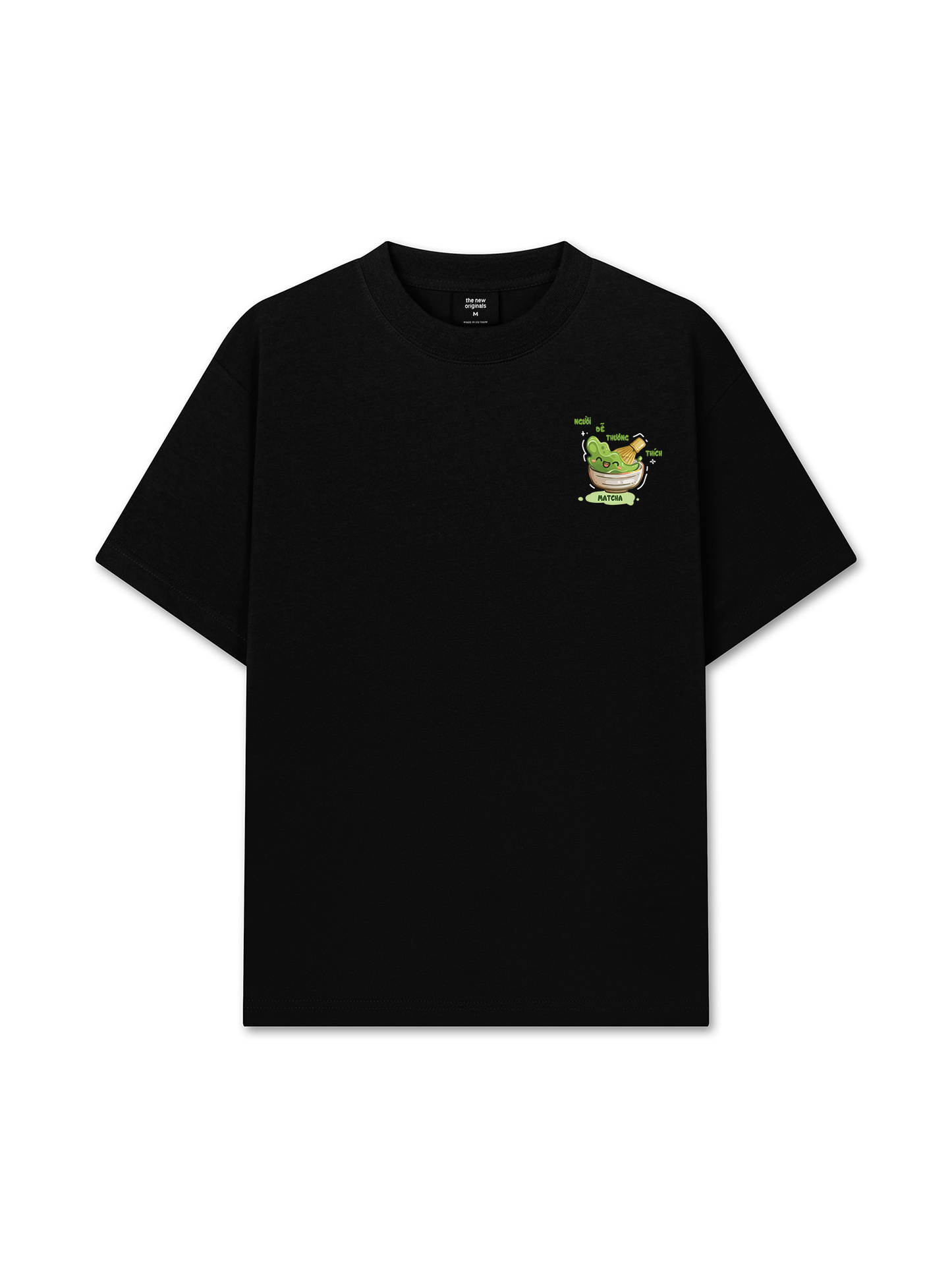 Áo Thun Relaxed Fit Người Dễ Thương Thích Matcha