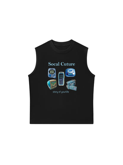 Áo Ba Lỗ Relaxed Fit Socal Cuture - Story Of Life