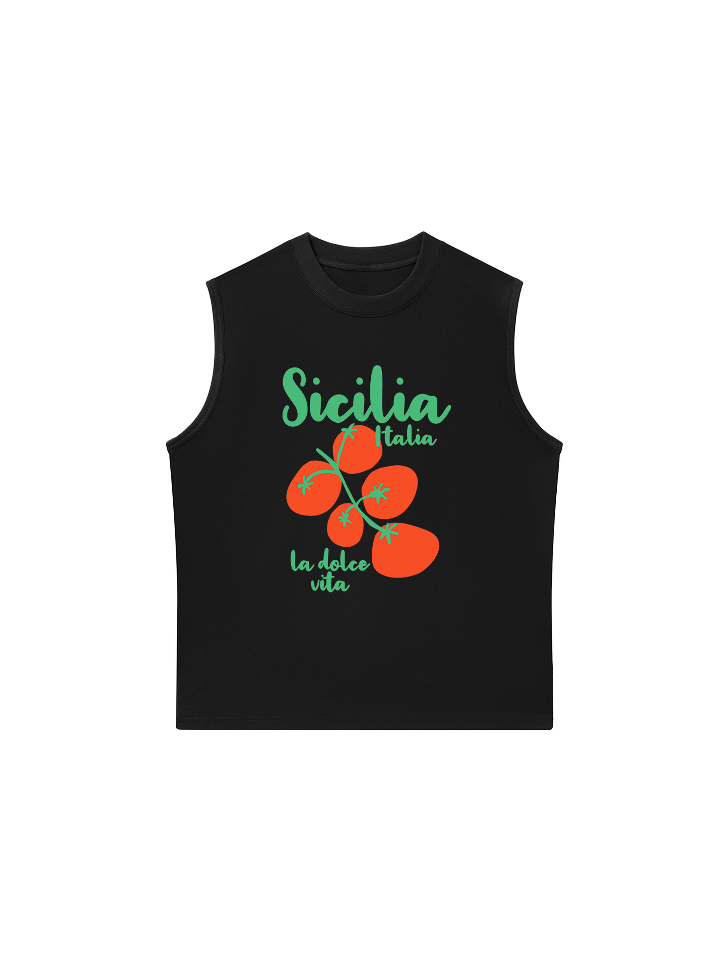 Áo Ba Lỗ Relaxed Fit Sicilia Italia