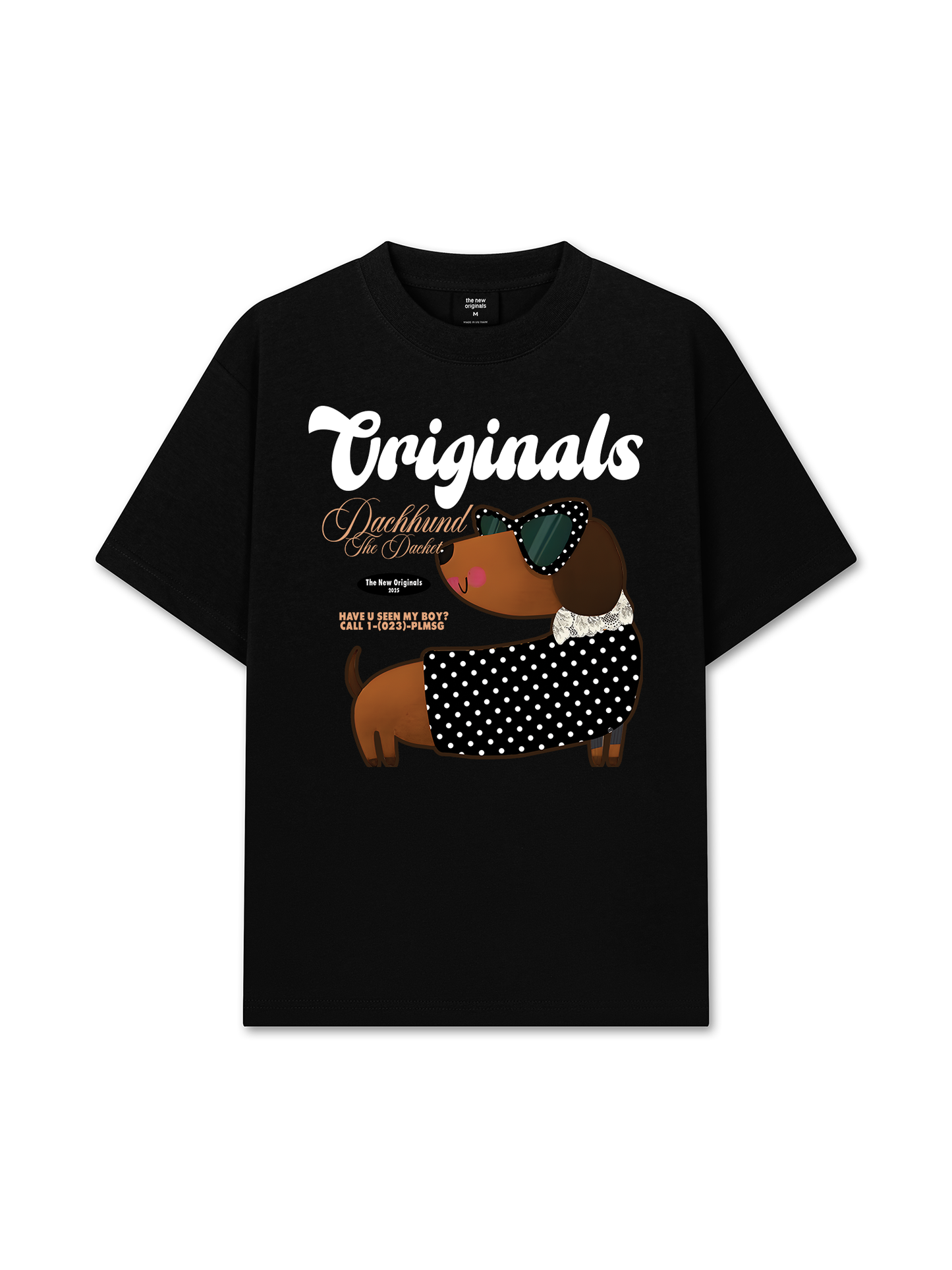 Áo Thun Relaxed Fit Animal Mood Dots Dachhund
