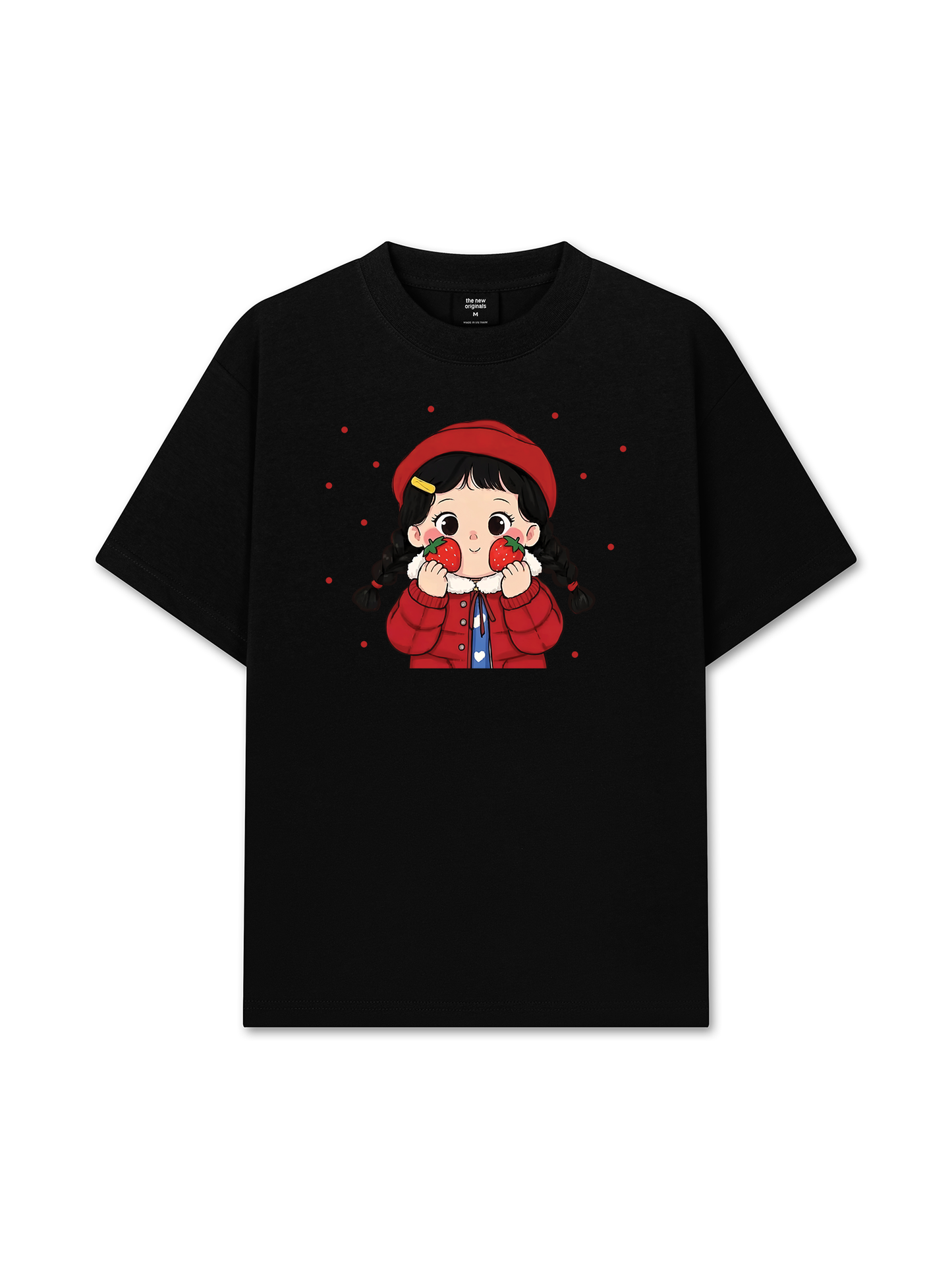 Áo Thun Relaxed Fit Dolly Girl Cute Strawberry Girl