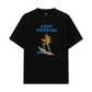 Áo Thun Relaxed Fit Blue Keep Trekking