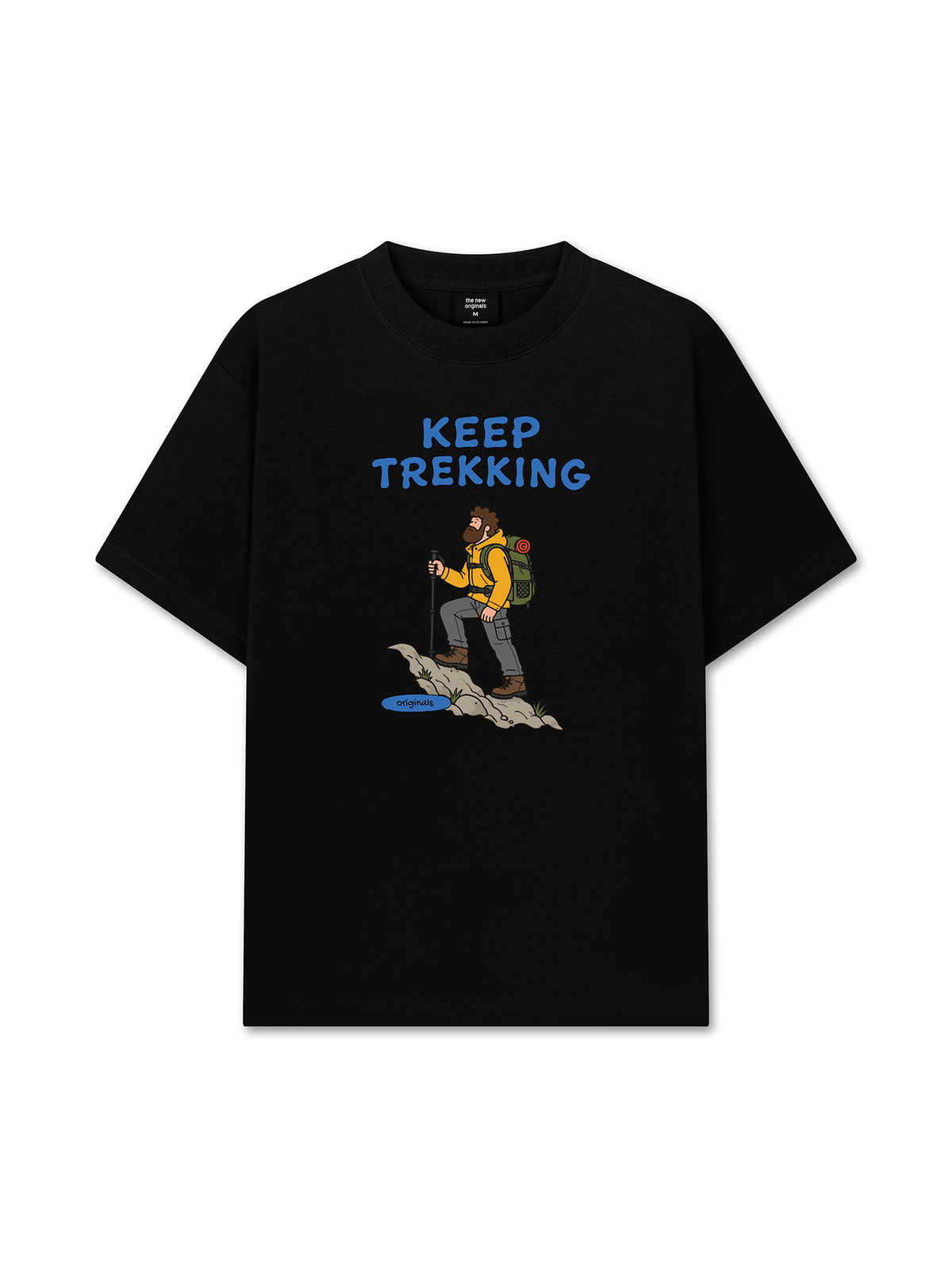 Áo Thun Relaxed Fit Blue Keep Trekking