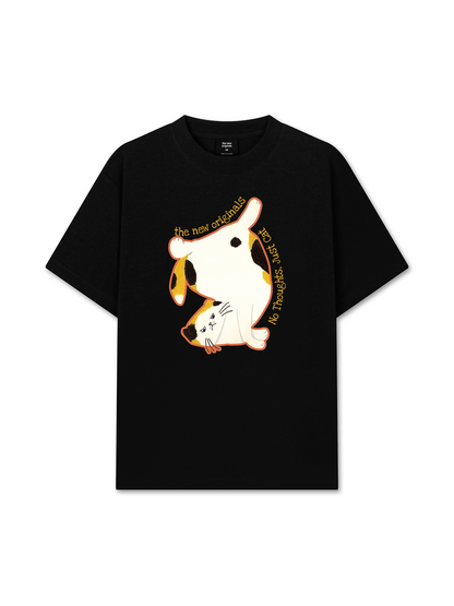Áo Thun Relaxed Fit No Though Just Cat