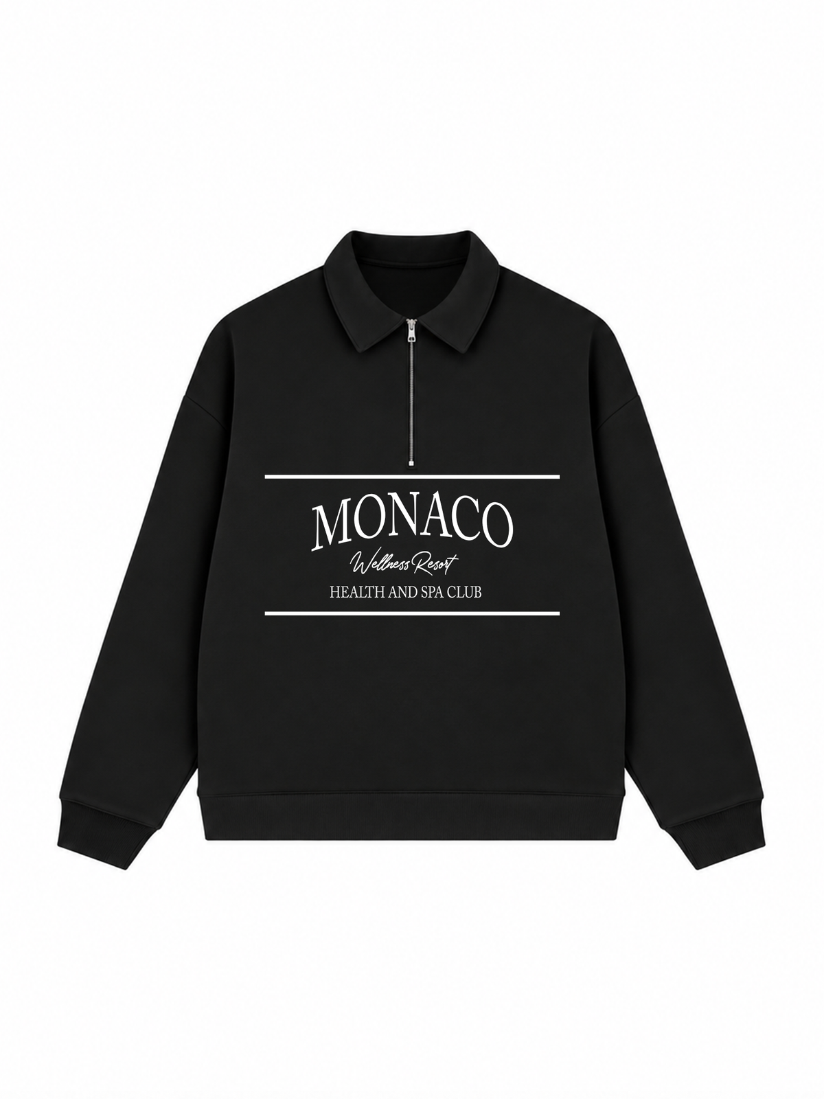 Áo Sweater Polo Nỉ Hai Da MONACO