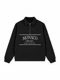 Áo Sweater Polo Nỉ Hai Da MONACO