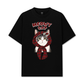 Áo Thun Relaxed Fit Meowy Cat Red Xmas Plaid