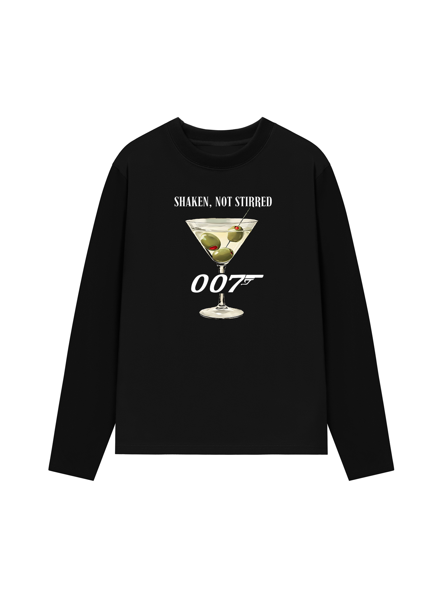 Áo Thun Dài Tay Shaken, not Stirred