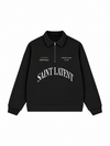 Áo Sweater Polo Nỉ Hai Da  Saint Latent Old Money