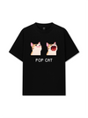 Áo Thun Relaxed Fit Pixel Universe Pop Cat