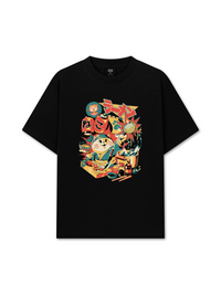 Áo Thun Relaxed Fit Ramen Neko