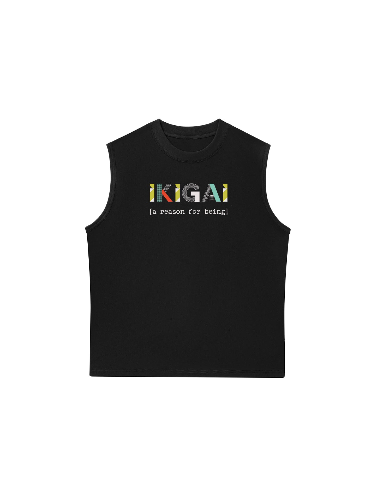 Áo Ba Lỗ Relaxed Fit Geometric Ikigai
