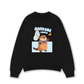 Áo Sweater Nỉ Hai Da Animal Beaver Catches Butterflies