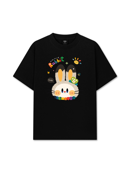 Áo Thun Relaxed Fit Rainbow Rabbit